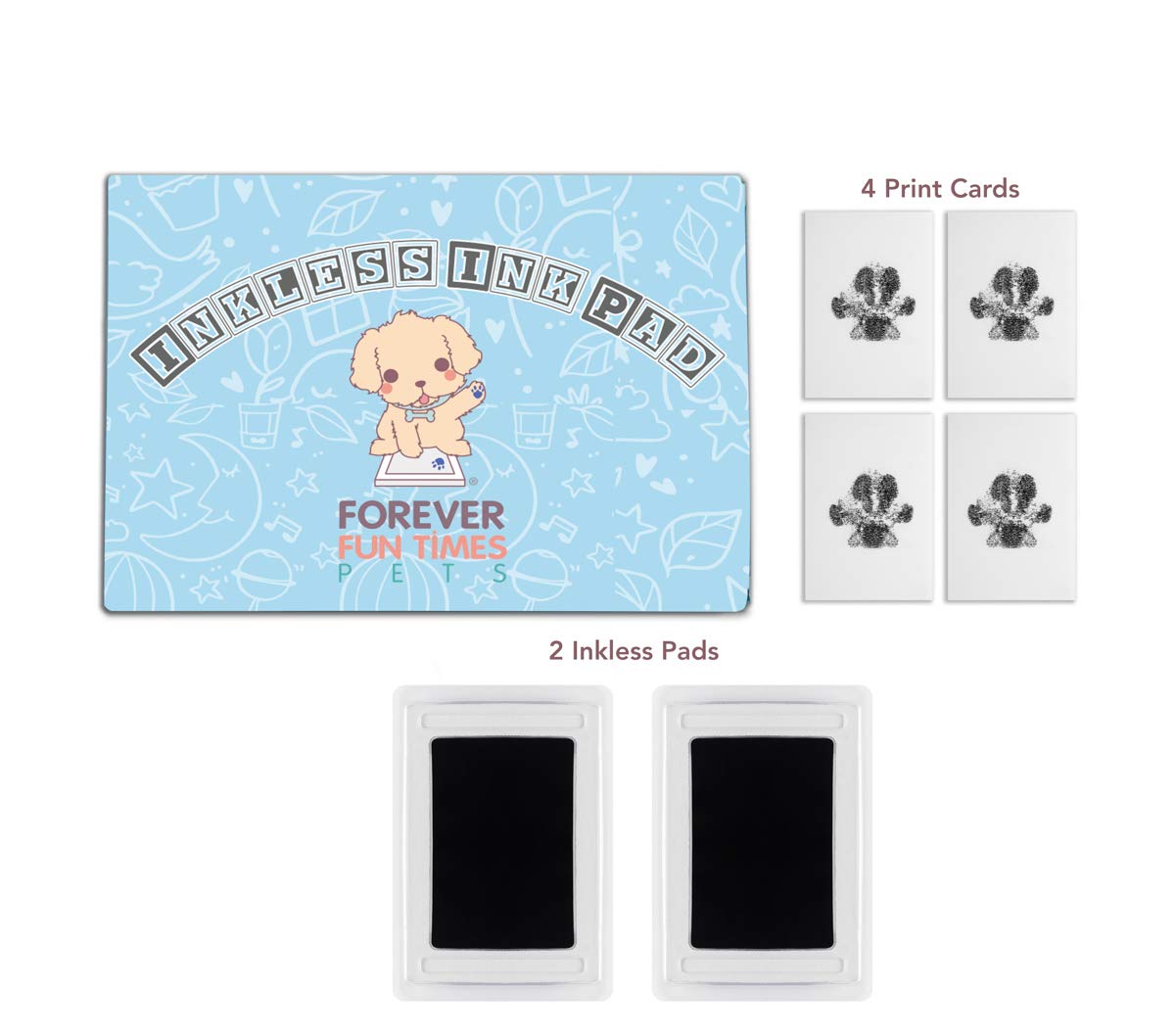 Inkless Pet Paw Print Pad Kit  Non-Toxic Ink Pad for Pets
