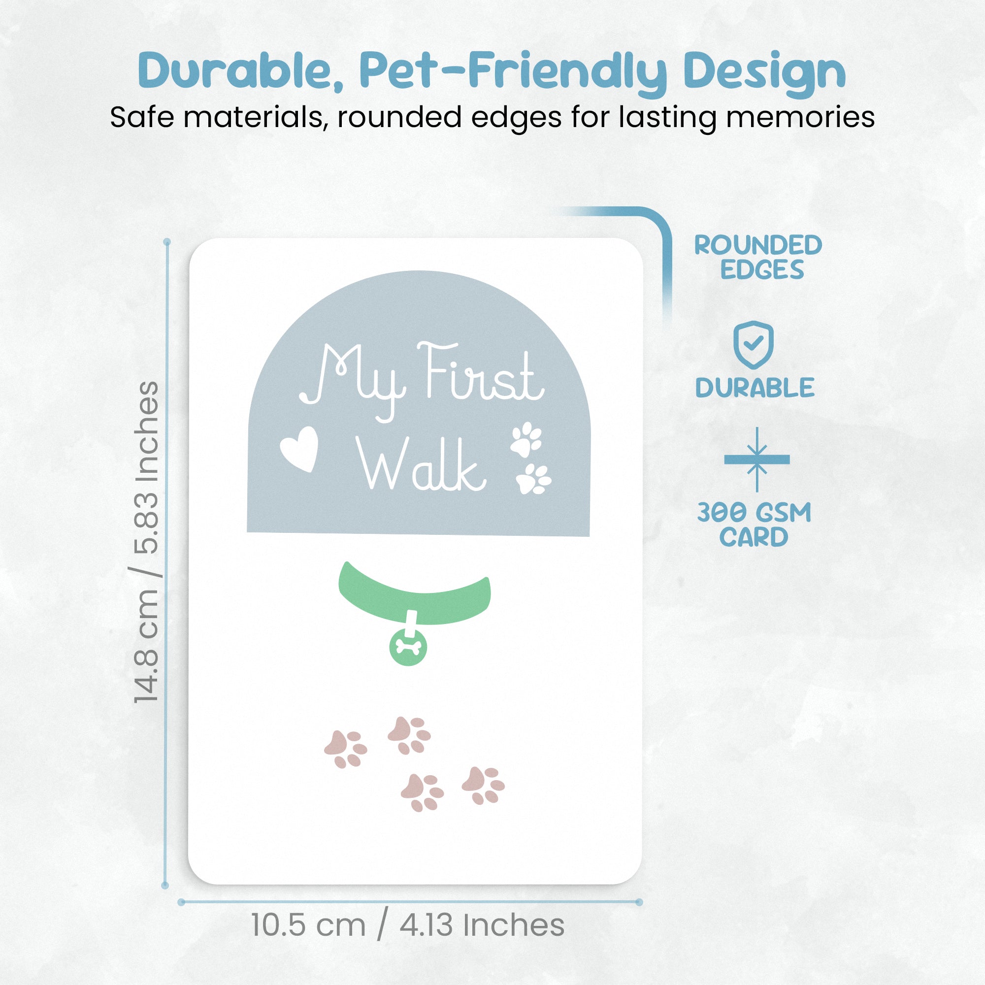 Pet Milestone Cards – Celebrate Key Moments with Your New Pet, Adoption & Growth Keepsake for Dogs and Cats, Perfect Gift for Pet Parents