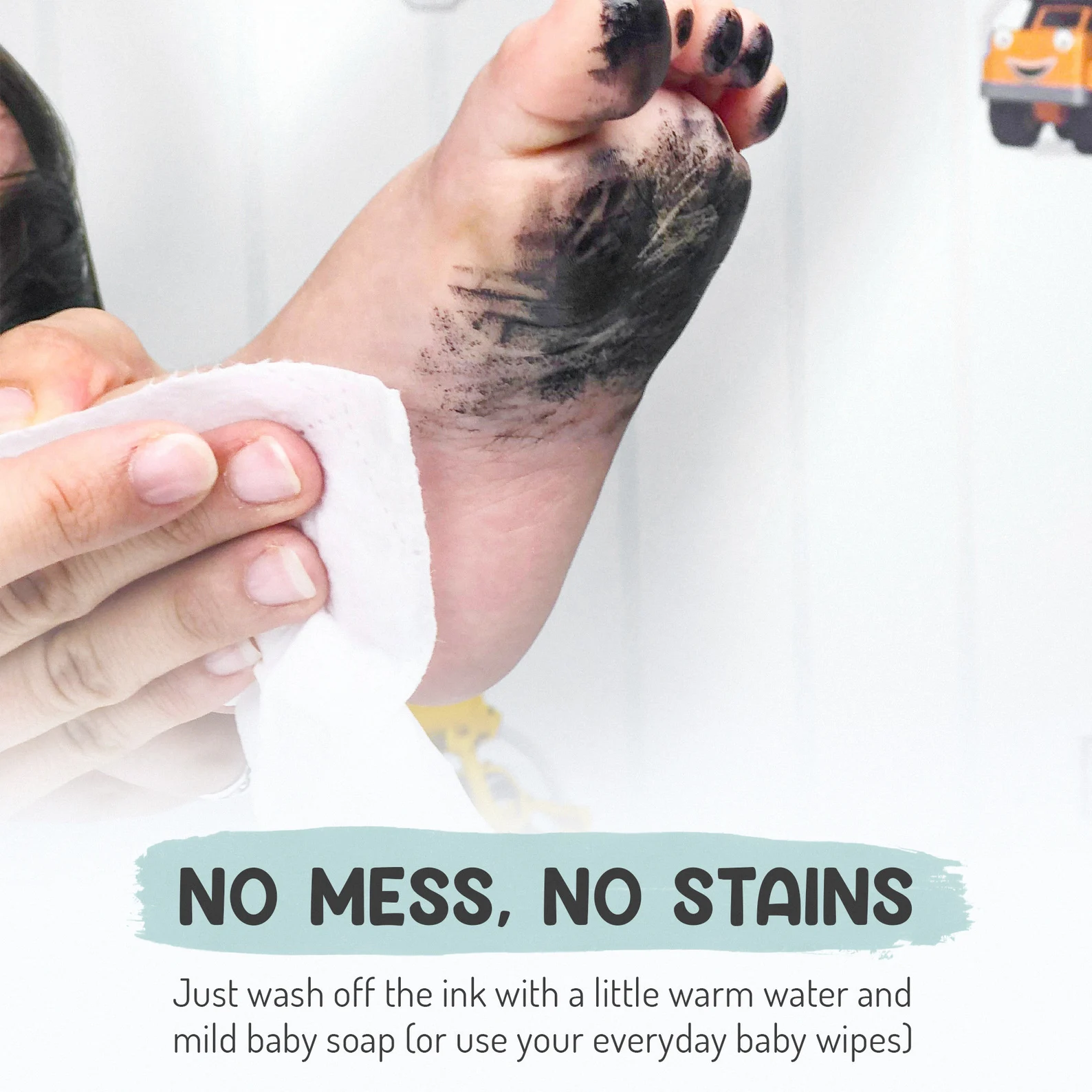 No mess 2024 baby footprint kit