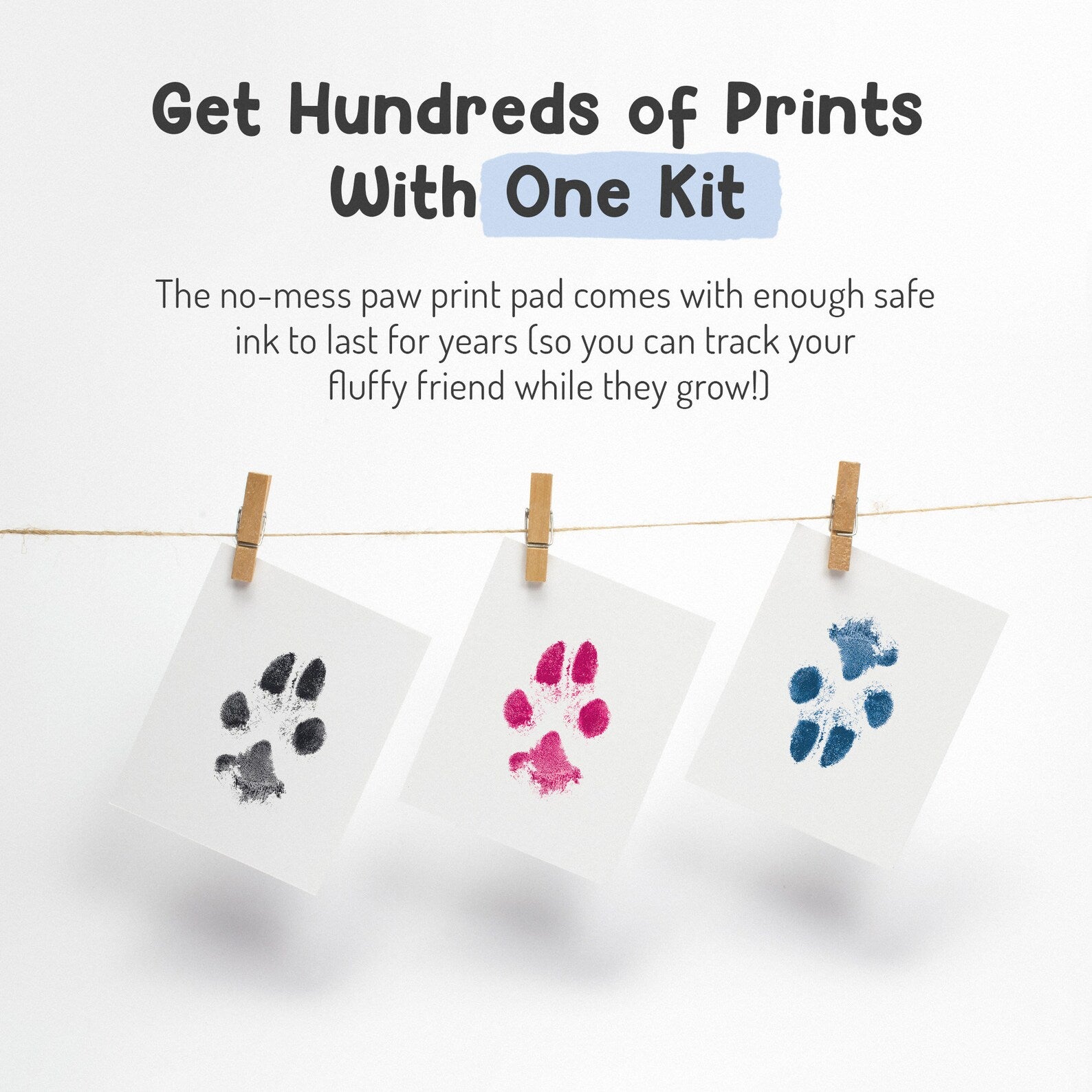 Disposable Ink Pad For Pet Paw Print Kits, Clean And Easy To Use, Perfect  For Pet Memorializing
