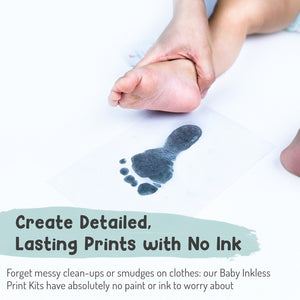 Inkless foot and hand print kit