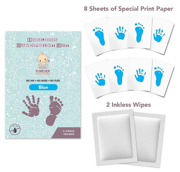 KeaBabies 4pk Inkless Hand and Footprint Kit, Ink Pad for Baby Hand and  Footprints, Mess Free