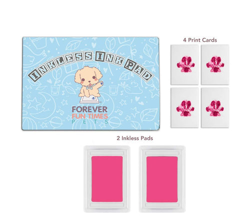 Inkless paw print pad top