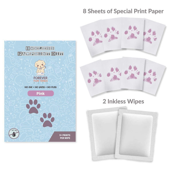  DeerZone Inkless Paw Print Kit,Dog Paw Print Kit,Dog